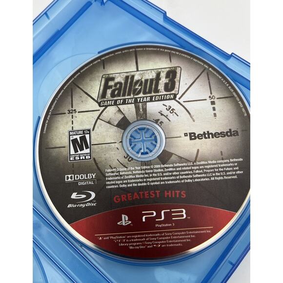 Fallout 3 Game of the Year Edition Greatest Hits PS3 Disc Only Tested - Picture 1 of 4